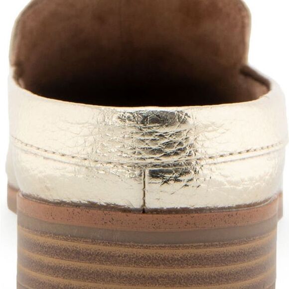 Aerosoles Enright Moc Toe Mule gold Women size 8.5 W NWT in box - Picture 3 of 13